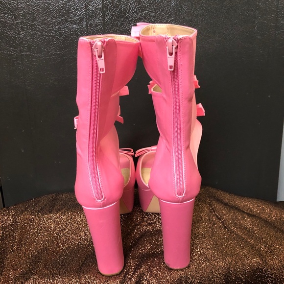 Fashion Nova Platform Heel Shoe Boots - Picture 5 of 11